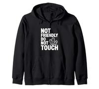 Not Friendly Do Not Touch Cactus Zip Hoodie