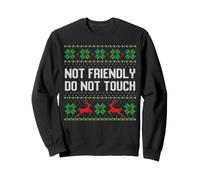Not friendly do not touch, introvert ugly xmas sweater Sweatshirt