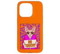 Not Friendly Do Not Touch No Touchy Retro Pink Sphynx Cat Case for iPhone 15 Pro