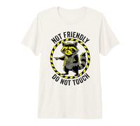 Not Friendly Don't Touch Funny Raccoon Coffee Hazard Men Premium T-Shirt