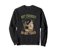 Not Friendly Don't Touch Grumpy Crow Raven Don't Touch Sweatshirt