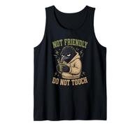 Not Friendly Don't Touch Grumpy Crow Raven Don't Touch Tank Top