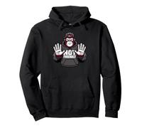 Not Friendly Gorilla Streetwear Meme Do Not Touch Monkey Pullover Hoodie
