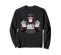 Not Friendly Gorilla Streetwear Meme Do Not Touch Monkey Sweatshirt