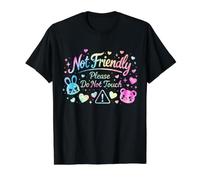 Not Friendly Please Do Not Touch Value Graphic T-Shirt, Men, Black, S