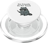 Not Friendly Raccoon Don't Touch Funny Grumpy Racoons lover PopSockets PopGrip for MagSafe
