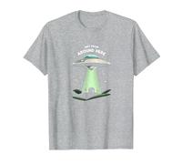 Not from Around Here: Alien Visitor Sci-Fi Humor T-Shirt, Men, Heather Grey, 3XL