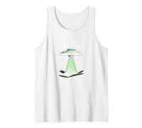 Not from Around Here: Alien Visitor Sci-Fi Humor Tank Top, Men, White, M