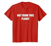 Not from This Planet T-Shirt, Kids, Red, 2 Years