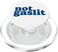 Not Gaslit - Resist Gaslighting! Minimalist Anti-Trump PopSockets PopGrip for MagSafe