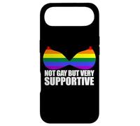 NOT GAY BUT VERY SUPPORTIVE LGBT Straight Ally Bra Meme Case for iPhone Air