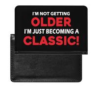 Not Getting Older Just Becoming Classic Passport Wallet Cute Passport Case with Card Slot Travel Passport Holder Cover