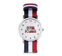 Not Getting Older Just Becoming Classic Sport Watch for Men Women Nylon Strap Wrist Watch Analog Quartz Watch