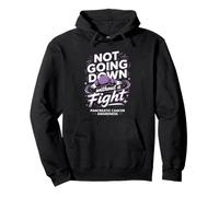 Not Going Down Without A Fight Pancreatic Cancer Awareness Pullover Hoodie