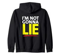 Not Gonna Lie NGL Meme Liar, Funny Truth Zip Hoodie