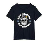 Not Grumpy, just Scottish T-Shirt, Women's Plus, Black, 6X