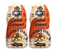 Not Guilty Zero Calorie Barista Salted Caramel Syrup Concentrate 60ml x 2, Sugar & Fat Free, Vegan Sweetener - Perfect for SkinnyCoffees and Shakes with Welari Thank You Card | (2 Pack)