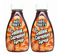 Not Guilty Zero Calorie Salted Caramel Syrup 425ml x 2, Sugar & Fat Free, Vegan Sweetener - Perfect for SkinnyCoffees and Smoothies with Welari Thank You Card | (2 Pack)