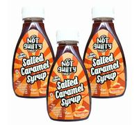 Not Guilty Zero Calorie Salted Caramel Syrup 425ml x 3, Sugar & Fat Free, Vegan Sweetener - Perfect for SkinnyCoffees and Smoothies with Welari Thank You Card | (3 Pack)