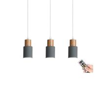 Not Hardwired Battery Operated Pendant Lighting, No Wires Black Battery Power Pendant Light / Ceiling Hanging Lighting Fixture Chandelier for Kitchen Island Dining Room Bedroom Bedside Hallway Foyer (