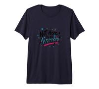 Not Here to Be Average | Inspirational Positivity Quote Premium T-Shirt, Men, Navy, Large