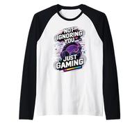 Not Ignoring You Just Gaming Raglan Baseball Tee