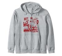 Not In The Mood Funny Animal Art Funny Cow Quote Art Cow Pun Zip Hoodie