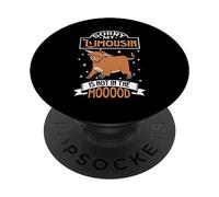 Not in the mood - Limousin cattle PopSockets Adhesive PopGrip