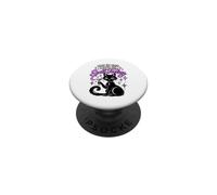 Not in the Mood to Spell Today Black Cat Witchy Humor PopSockets Adhesive PopGrip