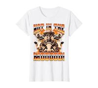 Not in The Mooood! Cow Farmer Cow Farming Cattle Dairy 90s T-Shirt, Women, White, Medium