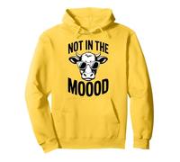 Not In The Moooood Funny Cow Animal Humor Men Women Kids Pullover Hoodie