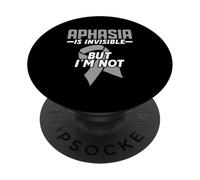 Not Invisible - Aphasia Communication Disorder PopSockets Adhesive PopGrip