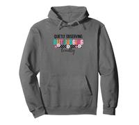 Not Judging But Judging Colorful Flowers Pullover Hoodie