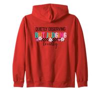 Not Judging But Judging Colorful Flowers Zip Hoodie
