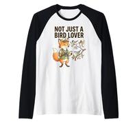 Not Just A Bird Lover Fox Birdwatching Birding Nature Raglan Baseball Tee