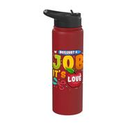 Not Just A Job It's Love Kindergarten Teacher Teacher's Day Stainless Steel Insulated Water Bottle