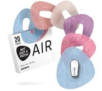 Not Just A Patch Air (20 Pack) - CGM Dexcom G6 Adhesive Patches with Hole -Thin, Strong and Light, 14 Day Adhesion, Durable Skin Grip Dexcom Patches G6 Sensor Protectors in Multicolor