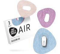 Not Just A Patch Air Dexcom G6 Adhesive Patches with Hole (3 Pack) - Thin, Strong and Light, 14 Day Adhesion, Durable Dexcom Patches G6 Sensor Protectors in Multicolor