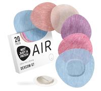 Not Just A Patch Air Dexcom G7 Adhesive Patches (20 Pack) - Stelo CGM & Dexcom G7 Over Patches with Ultra-Hold Durable Sensor Covers - Multicolor