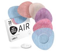Not Just A Patch Air Libre 3 Plus Sensor Covers (20 Pack) - Thin, Strong and Light Adhesive Patches with Ultra-Hold 14 Day Adhesion, Durable Freestyle Libre 3 Sensor Covers - Multicolor