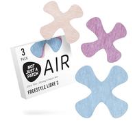 Not Just A Patch Air X-Mini Adhesive Patch for Freestyle Libre 2 (3 Pack) - Water-Resistant, Breathable Sensor Covers - 14-Day Hold CGM Patches - Thin, Strong & Light - Multicolor