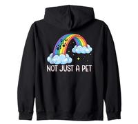 Not just a Pet Rainbow Bridge Cat Lover Zip Hoodie