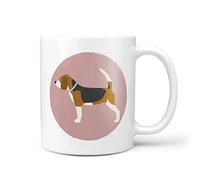 NOT JUST A PRINT Personalised Dog Mug with 27 Designs - Dog Lover Gift, Ideal Secret Santa, Christmas Stocking Filler, Birthday, Mother’s Day or Father’s Day (Beagle)