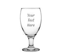 NOT JUST A PRINT Personalised Engraved Tulip Beer Glass - Custom Name, Message or Logo - Pint Glass Gift for Mum, Dad, Birthdays, Christmas, Father’s Day - Custom Beer Glass 16oz (Engraved TE)