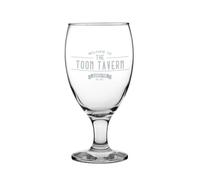NOT JUST A PRINT Personalised Engraved Tulip Beer Glass - Custom Name, Message or Logo - Pint Glass Gift for Mum, Dad, Birthdays, Christmas, Father’s Day - Custom Beer Glass 16oz (Vintage Home Pub)