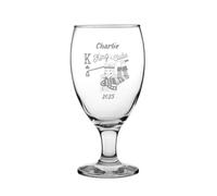NOT JUST A PRINT Personalised Engraved Tulip Beer Glass - Custom Name, Message or Logo - Pint Glass Gift for Mum, Dad, Birthdays, Christmas, Father’s Day - Custom Beer Glass 16oz (Golf King)