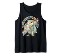 Not Just A Proud Mom Pride Festival Owl Rainbow Celebration Tank Top
