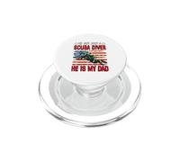 Not Just A Scuba Diver He Is My Dad Father's Day Proud Job PopSockets PopGrip for MagSafe