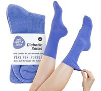 Not Just a Sock - Diabetic Socks for Men - One Size Fits All - Seamless Socks for Women - Loose-Top Non-Binding Socks for Improved Circulation - Copper Infused - Very Peri