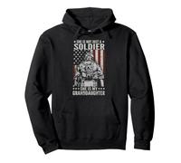 Not Just A Soldier She Is My Granddaughter Female US Veteran Pullover Hoodie